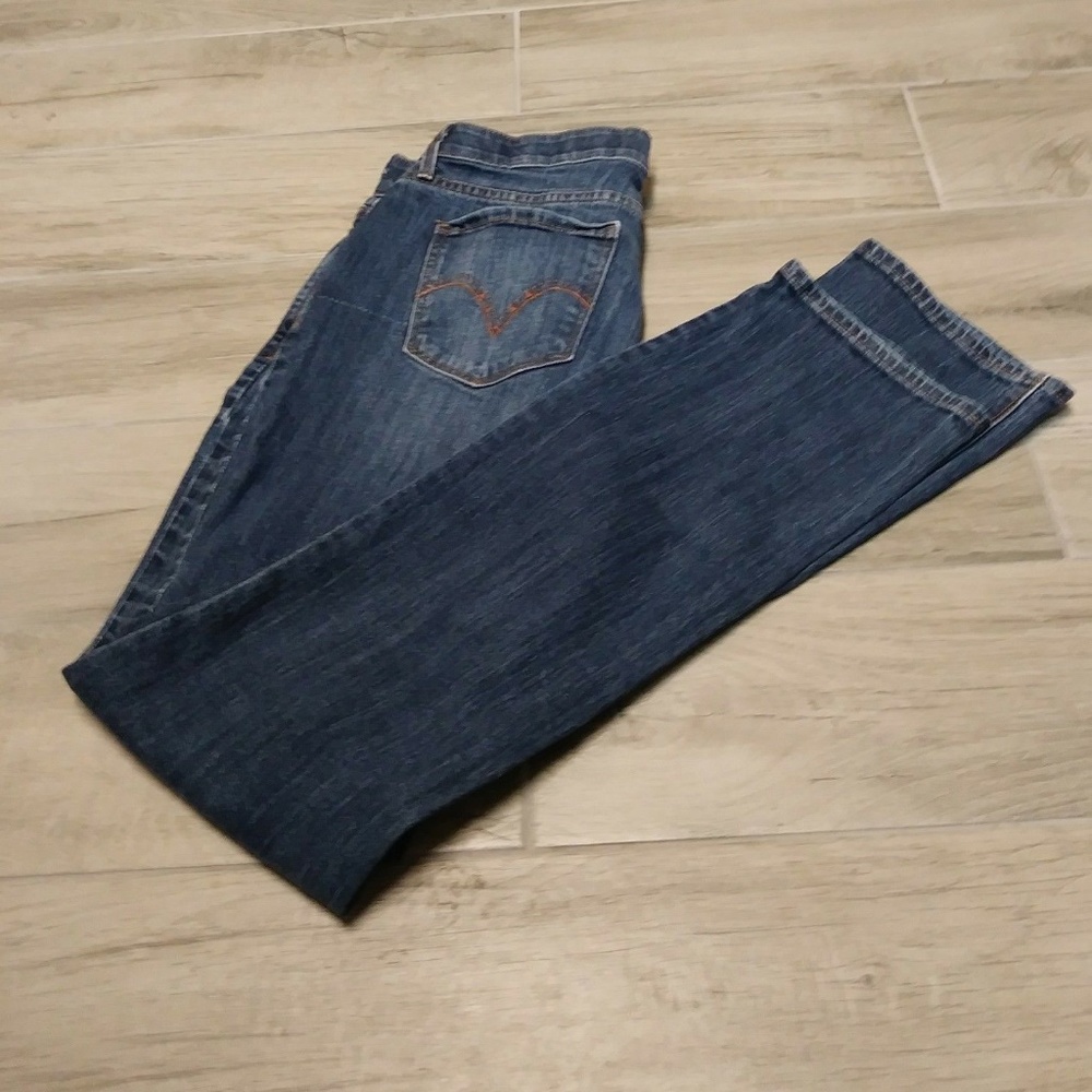 Levi's 525 Perfect Waist Straight Leg Blue Jeans